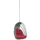 Modway - Whisk Terrasse extérieure Chaise à balançoire sans support - Rouge-Cadre de siège en tuyaux d’aluminium