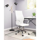 Zuo - Primero Chaise de bureau - Blanc-Supporte jusqu'à 330 lb