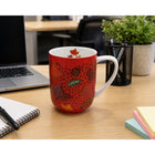 Oscardo - Tasse porcelaine « Vents d'automne du changement » de Leah Dorion - 485 ml-Emballage boîte cadeau - Boîte spécialement conçue mettant en valeur l’œuvre de l’artiste avec des descriptions culturelles significatives