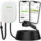 Emporia - Chargeur de niveau 2 classique pour véhicules électriques 48 A avec câble de 7,3 m (24 pi) - J1772 - Câblé - Blanc-Prend en charge installation polyvalente avec configuration câblée préinstallée pour jusqu à 48A et installation professionnelle recommandée pour assurer sécurité performance et fiabilité optimales