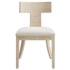 Modway - Peregrine Bois et tissu rembourrés Chaises de salle à manger Ensemble de 2 - Ivoire naturel tissé à bruyère-9