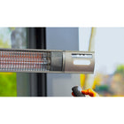 EnerG+ - 1500-Watt Floorstanding Infrared Electric Patio Heater with LED and Remote-Éclairage d'ambiance avec deux DEL et télécommande pour toutes les fonctions du chauffage