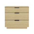 Manhattan Comfort - Table de nuit moderne Payton 26" - Chêne naturel et noir-Table de nuit moderne pour chambre et salon