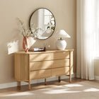 Modway - Cadence 6 tiroirs Courbe Commode, Chêne-6 tiroirs de rangement