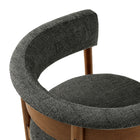 Modway - Clea Revêtement courbé Chaises de salle à manger Ensemble de 2 - Charbon de bois-10