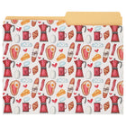 Merangue - Chemises à fiches - Format lettre - Café et glucides - Paquet de 3-Papier de 13 points d'épaisseur