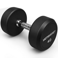 MotionGrey - Haltère  à poids fixe pour l’entraînement musculaire à domicile - 40 lb-Haltère à poids fixe de 40 lb offrant une résistance constante pour les entraînements de musculation