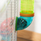 PawHut - Cage pour hamster 31 po L avec système de tubes tunnels - Bleu-Dimensions totales (sans tube et bouteille d’eau) : 31 po L x 18 po l x 23,5 po H