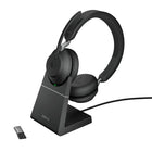 Jabra - Casque stéréo USB-A Evolve2 65 MS - Teams-Connectez deux appareils compatibles Bluetooth en même temps, incluant l’appareil mobile et l’ordinateur.
