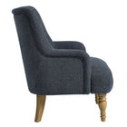 Modway - Ellington Tissu tapis Fauteuil d’accent - Bleu ardoise-Classique Transformé en jambes avant