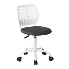 Chaise de Bureau pour Adolescent Homy Casa – Gris/Blanc-Chaise de bureau design ergonomique à dossier mi-hauteur