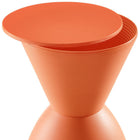 Modway - Haste Dos sans dos Tabouret - Orange-Pour un usage intérieur ou extérieur