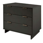 Manhattan Comfort - Granville commode moderne 37,8" - gris foncé-Recommandé pour les téléviseurs jusqu'à 35 pouces