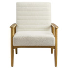 Modway - Jensen Tissu Boucle Chaise d’accent - Ivoire-7