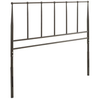 Modway - Kiana Métal Acier inoxydable Tête de lit Queen, Brown-Tête de lit Metal Queen