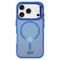 Blu Element - Étui Chromatic Kick MagSafe pour iPhone 17 Pro - Bleu Transparent-Niveau de protection - 300 chutes à 10 pieds