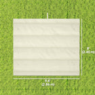 Outsunny - auvent de pergola rétractable UV30+ protégé 8 pi L x 9,4 pi l pour cadre de pergola 7 pi L x 10 pi l, blanc crème-Le tissu protecteur UV30+ offre une ombre sûre pour la détente