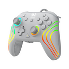 Turtle Beach - Manette de gaming RGB filaire Afterglow Wave pour Nintendo Switch 2 - Gris-Sticks à effet Hall pour plus de précision et de durabilité 