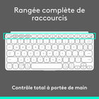 Logitech - Keys-To-Go 2, clavier Bluetooth portable pour tablette avec coque intégrée - Blanc-9