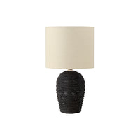 Monarch Specialties - Luminaire - 17 po H Lampe De Table - Rotin Noir - Abat-Jour Beige - Transitionnel-Rafraîchissez votre intérieur avec cette élégante lampe de table de 17 pouces de haut, dotée d'une base en rotin noir et d'un abat-jour chic en tissu beige, parfaite pour créer une ambiance chaleureuse et accueillante dans votre salon, votre chambre ou votre bureau à domicile