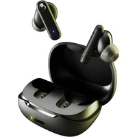 Skullcandy - Écouteurs Bluetooth avec microphone Smokin' Buds - Noir véritable-Écouteurs intra-auriculaires avec coussinet en silicone offrant un ajustement confortable et isolant du bruit pour écouter de la musique pendant des heures