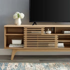 Modway - Render 71 po Meuble téléviseur multimédia, Chêne-Stratifié lisse à grain de bois