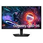 Samsung - Moniteur Gaming Odyssey G5 27 po OLED QHD - Noir - G50SF-Vivez un réalisme époustouflant dans vos jeux. Le Samsung QD-OLED offre une luminosité accrue et une large gamme de couleurs, rendant les scènes nettes et éclatantes en résolution QHD