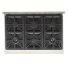 Kucht - 36 po Série KFX-X Cuisinière Pro Style au gaz naturel - Acier inoxydable/Blanc-Nouveaux brûleurs true simmer pour une cuisson délicate à basse température