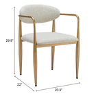 Zuo - Zens Chaise de salle à manger - Gris plume - Ensemble de 2-6