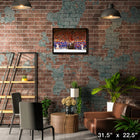 Edmonton Oilers 20x29 Conference Final Trophy - Toile encadree - 31" x 22"-Sous licence officielle de la LNH et de l'AJLNH