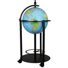 Replogle - Globe de bureau lumineux Bar Globe 16 po bleu océan - Anglais-Une carte topographique/politique éducative à double sens et un rangement fonctionnel en font un ajout très attrayant pour votre maison/bureau