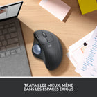 Logitech ERGO M575 Trackball - Souris sans fil avec molette de pouce - Noir-Fabriqué partiellement à partir de plastique recyclé : la M575 utilise 50% de plastique recyclé pour le graphite/noir et 21% pour le blanc cassé. L’emballage contient du papier certifié FSC