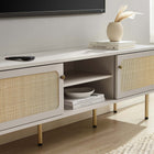 Modway - Cambria 60 po Meuble TV, Blanc-Construction en panneaux de particules