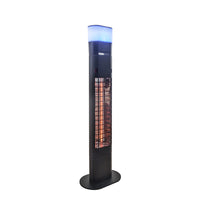 EnerG+ - 1500-Watt Freestanding Infrared Patio Heater with Colour LED and Speaker-Chauffe-terrasse haut et élégant, parfait pour une utilisation n'importe où et dirige la chaleur exactement là où vous en avez besoin