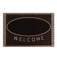 Floor Choice – Tapis d’accueil Friendly - 22 po L x 14 po l - Brun-Teinte brun chaud qui apporte une ambiance accueillante
