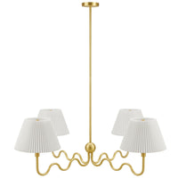 Modway - Wave Gribouillis à 4 bras Lumière suspendue - Laitons-Pendentif suspendu à 4 lumières