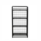 Futech - Présentoir métallique grillagé pour commerce de détail - 59,7 cm x 119,4 cm - Noir-La conception en maille ouverte améliore la visibilité des produits, facilitant ainsi la navigation des clients et l'identification rapide des articles.