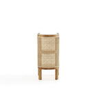 Manhattan Comfort - Table d’appoint chic industrielle Versailles 11,81 po - Nature - Ensemble de 2-15,94 po L x 11,81 po l x 24,41 po H