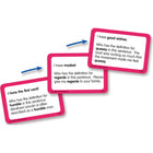 Ressources créées par l'enseignant J'ai, qui a le jeu d'arts du langage, 5e et 6e années -Chaque boîte contient QUATRE jeux de cartes pour QUATRE jeux différents.