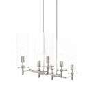 Modway - Skylark 6-Lumière Lustre - Nickel poli transparent-Nécessite 6 ampoules E26 de 60 W