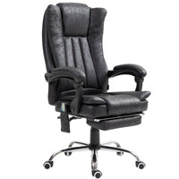 Vinsetto - Fauteuil de bureau exécutif avec massage à vibrations 6 points - noir-Six points de massage par vibrations au niveau du dos, des lombaires et des cuisses