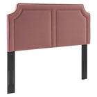 Modway - Cynthia Performance Velvet Tête de lit King/King de Californie, Rose poussiéreuse-Tête de lit King/King de Californie