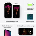 Apple - iPhone 13 6,1 po ecran Liquid Super Retina XDR, 128 Go, Minuit, Bell et Virgin Plus-Durabilite remarquable avec Ceramic Shield et resistance à l'eau