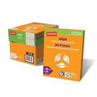Papier à jet d’encre certifié FSC de Staples, 24 lb, 8,5 po x 11 po, blanc, 2500 feuilles-Papier polyvalent pour imprimantes, photocopieuses et télécopieurs