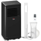HOMCOM climatiseur portable 8000 BTU pour pièce jusqu’à 344 pi² - noir-8000 BTU refroidit instantanément, convient pour 215-344 pi² 