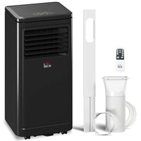HOMCOM climatiseur portable 8000 BTU pour pièce jusqu’à 344 pi² - noir-8000 BTU refroidit instantanément, convient pour 215-344 pi² 