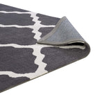 Modway - Marja Treillis marocain Tapis de 5 pi l x 8 pi L - Charbon de bois et ivoire-Résistant aux taches / Facile à nettoyer