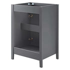 Modway - Nantucket 24" Armoire de toilette de salle de bain (lavabo non inclus) - Gris-9