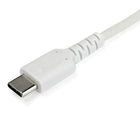 StarTech Câble USB-C vers USB-C de 1 m - Blanc-Câble USB-C robuste renforcé de fibre d'aramide Kevlar® pour une résistance élevée à la traction, cinq fois supérieure à celle de l'acier
