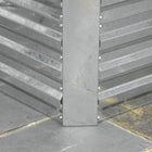 Outsunny - jardinière surélevée - 6 pi x 3 pi x 2 pi - argent-Structure améliorée avec barres de renforcement 
